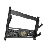 Maxbell Japanese Samurai Sword Holder Bracket Katana Dragon Wall storage 2 Layers