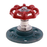 Max Maxb Industrial Rustic Wall Mounted Hand Wheel Hook Coat Hook Key Holder Green