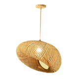 Maxbell Handmade Weaving Bamboo Lamp Shade Hanging Pendant Lamp Cover for Home Decor 50cmx40cm