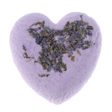 Max Heart Shaped Women Bubble Bath Salt Essential Oil Bomb Balls Purple Lavender