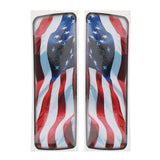 Maxbell 1 Pair US Flag Saddlebag Side Box Cover Stickers For Harley Touring Models