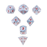 Max 7pcs Multi-sided Dice Polyhedral Dice Set for D&D RPG Table Game Dice I