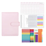 Maxbell A6 Budget Binder Practical Lightweight Comfortable for Passport Home Cards Pink
