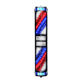 Maxbell LED Rotating Barber Pole Light Classic Waterproof for Salon Hairdressing 0.7m Blue Edge