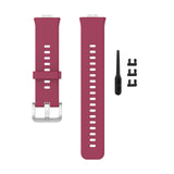 Maxbell Soft Silicone Watch Band For Huawei Watch Fit TIA-B09 TIA-B19 wine red