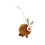 Maxbell Christmas Reindeer Figures Decoration Elk Deer Doll for New Year Garden brown