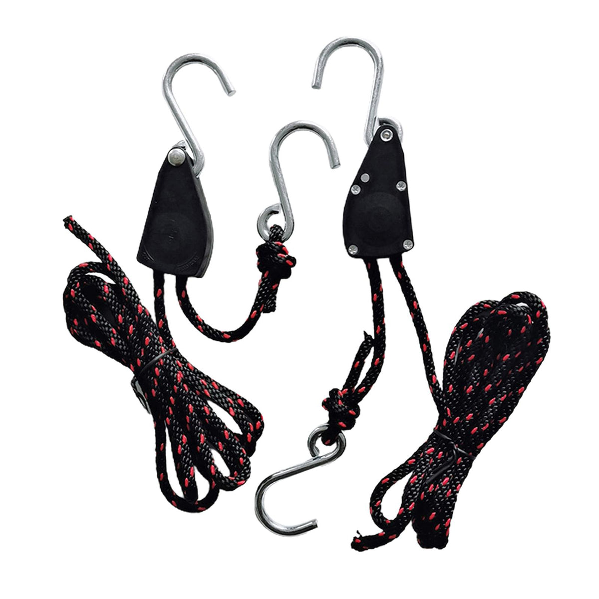 Maxbell Set of 2 Ratchet Kayak Canoe Nylon Tie Downs Heavy Duty Rope Hanger