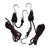 Maxbell Set of 2 Ratchet Kayak Canoe Nylon Tie Downs Heavy Duty Rope Hanger