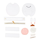 Maxbell DIY Leather Shoulder Bag Making Tote Wallet Material Craft Sewing Handmade White