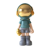 Maxbell Astronaut Statue Sculpture Figurine Home Collectible Desktop Decor Blue