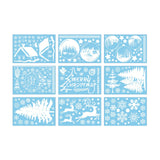 Maxbell 9Pcs Christmas Window Clings Stickers Window Kids for Fridge Decoration