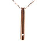 Maxbell Stainless Steel Memorial Urn Necklace Waterproof Charm Trendy for Xmas Rose Red and Chain