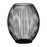 Maxbell Retro Hollow Tea Light Candle Holder Ornament Lantern Metal for Dinner Table Large