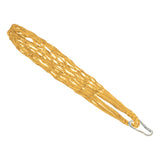 Maxbell Chicken Vegetable String Bag Fruit Treat Feeder with Hook for Goose Poultry yellow