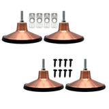 Maxbell Set of 4 Large Pool Table Leg Levelers Heavy Duty for Game Table Adjustment