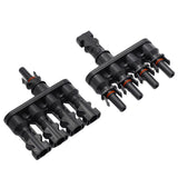Max MC4 Solar Panel Cable Branch  3 Way Connector Adapter T Type 4 To 1
