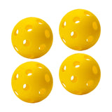 Maxbell Indoor Pickleball Balls 26 Holes Hard Hollow Ball for Pickleball Accessories Yellow 4pcs