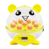 Maxbell Mini 9 Eggs Incubator Hatcher Machine for Hatching Chicken Parakeet Eggs Yellow