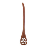 Max Wooden Hollow Out Honey Spoon Long Handle Coffee Stirring Spoon Brown