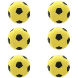 Maxbell 6 Pieces 2.4'' Mini EVA Football Sports Balls Kids Indoor Outdoor Toy Yellow