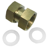 Max 2 Way Brass Thread Adapter Inner Outer Wire Copper Joints Pipe Connector D
