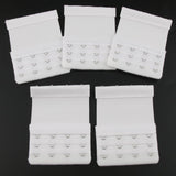 Maxbell 5Pack Womens Bra Extender 4 Hook 3 Rows Bra Extension Underwear Straps White