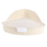 Maxbell Pet Toilet Potty Trainer with Snap Fastener Other Animals Rabbit Litter Box Beige