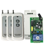 Max 433MHz Wide Voltage Power Supply 2-way Switch + 3pcs 2-button Remote Control - Aladdin Shoppers