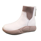 Maxbell Winter Snow Boots Insulated Ankle Boots Autumn Fashion for Walking Trail beige 37