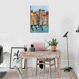 Max Abstract Building Decorative Hanging Painting Building Landscape_35cmx50cm