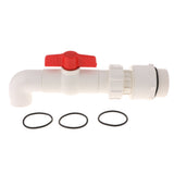 Max 90 Degree UPVC Oil Ton Barrel Valve Tap Discharge Port Inner Diameter 40MM
