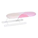 Maxbell Portable Ironing Board Foldable Legs Compact Anti Slip for Dorm Desk Pink