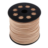 Max 98 Yards 2.7mm Faux Suede Cord String Lace Beading Thread Khaki
