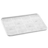 Maxbell Kitchen Sink Side Draining Board Coffee Tray Multi Scene Shelf Organizer White Size L