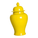 Maxbell Modern Ceramic Ginger Jar Canister Vase Flowerpot for Office Home Decoration Yellow