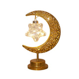 Maxbell LED Half Moon Night Light Portable Ramadan Desk Lamp for Nursery Decoration Style B