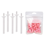 Maxbell 1Bag Depilatory Wax Waxing Beads Hair Removal Set & 5x Applicator Rose