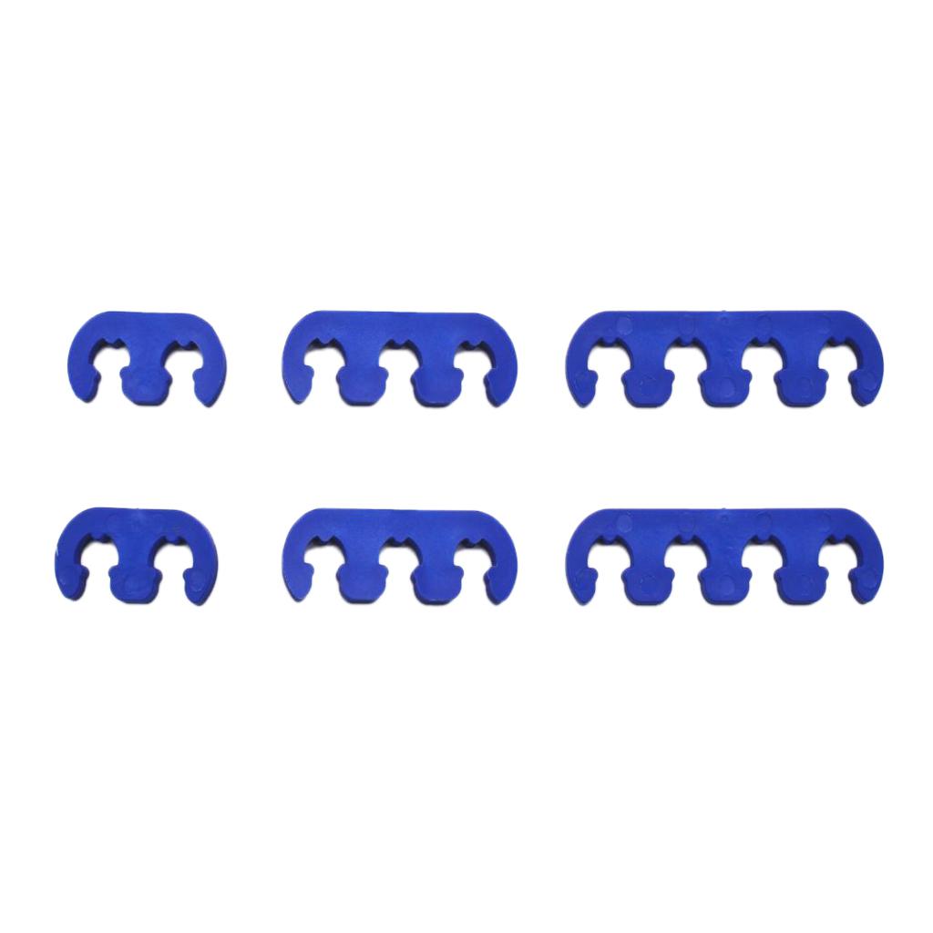 Maxbell Blue Spark Plug Wire Cable Dividers 7mm 8mm 9mm Universal Fit For Chevy Ford
