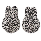 Max Silicone Rabbit Ears Breast Lift Nipple Covers Pasties Light Leopard 13.5cm