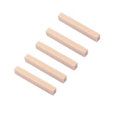 Maxbell 5 Pieces Beige Unslotted Nut Materials for Bass/Guitar Accessory