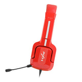 Maxbell Gaming Headset with Noise Reduction Detachable Mic Adjustable for PC Red