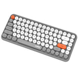 Max 84 Key Wireless Bluetooth Lightless Keyboard for PC Laptop Tablet Gray