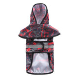 Max Pet Raincoat Outdoor Climbing Clothes For Small Pet Dog Puppy Red Black-L