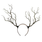 Max Maxb Gothic Antlers Deer Horns Hair Hoop Headband Cosplay Headdress Xmas Green