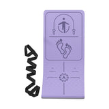 Maxbell Jump Rope Mat Shock Absorption Exercise Yoga Mat for Pilates Home Gym Indoor Violet
