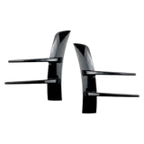 Maxbell Front Bumper Air Vent Trim Cover Stickers for Mercedes-Benz A-Class Black