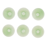 Maxbell 6 Piece Handmade Mushroom Shape Glass Globe Vial Dome Cover Charm Green