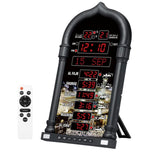 Maxbell Azan Clock Muslim Eid Alarm Clock Mosque Azan Clock 8 Athan Sounds