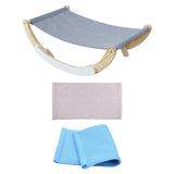 Maxbell Cat Hammock Cat Rocking Chair for Kitten Small Dogs Cats and Small Dogs gray and blue