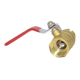 Max Brass Ball Valve Threaded Shut-Off Switch Handle Valve Connector 5#DN20